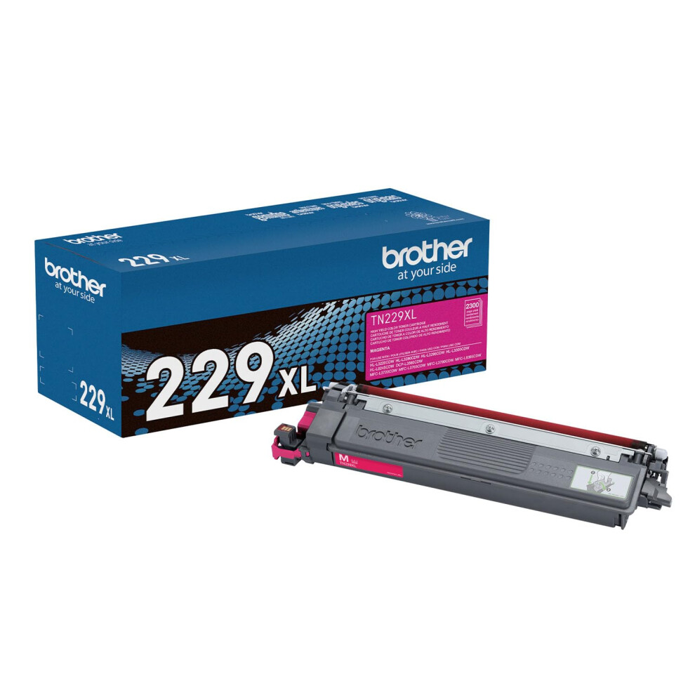 Brother Genuine TN229XLM Magenta High Yield Printer Toner Cartridge -