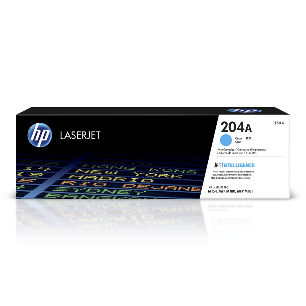 HP 204A Cyan Toner Cartridge | Works with HP Color LaserJet Pro M154 S