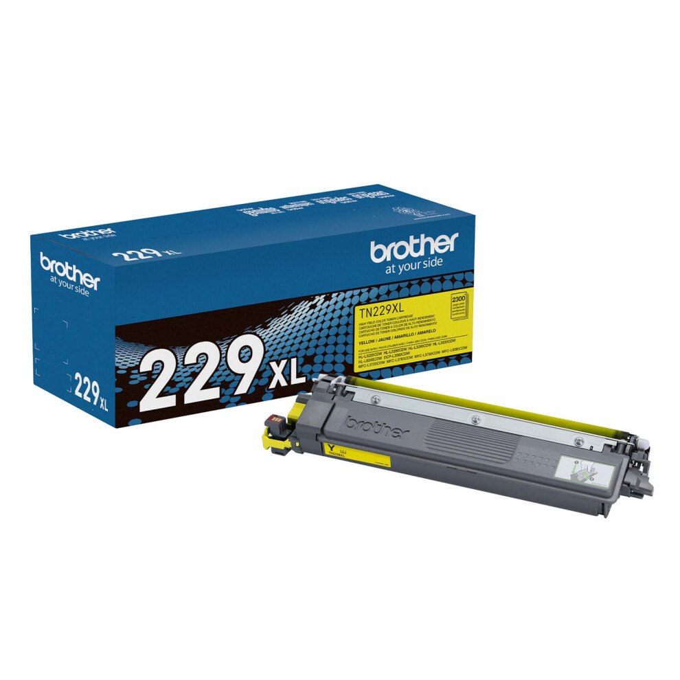 Brother Genuine TN229XLY Yellow High Yield Printer Toner Cartridge - P