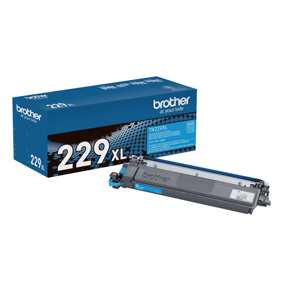 Brother Genuine TN229XLC Cyan High Yield Printer Toner Cartridge - Pri