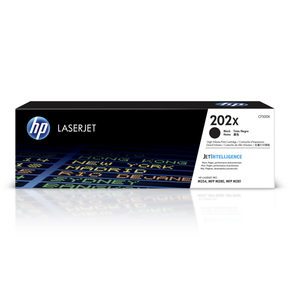 HP 202X Black High-yield Toner Cartridge  Works with HP Color LaserJet