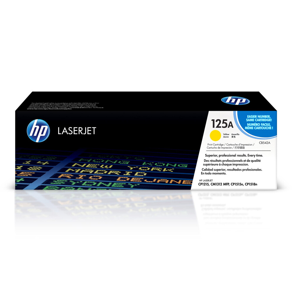 HP 125A Yellow Toner Cartridge | Works with HP Color LaserJet CM1312 M