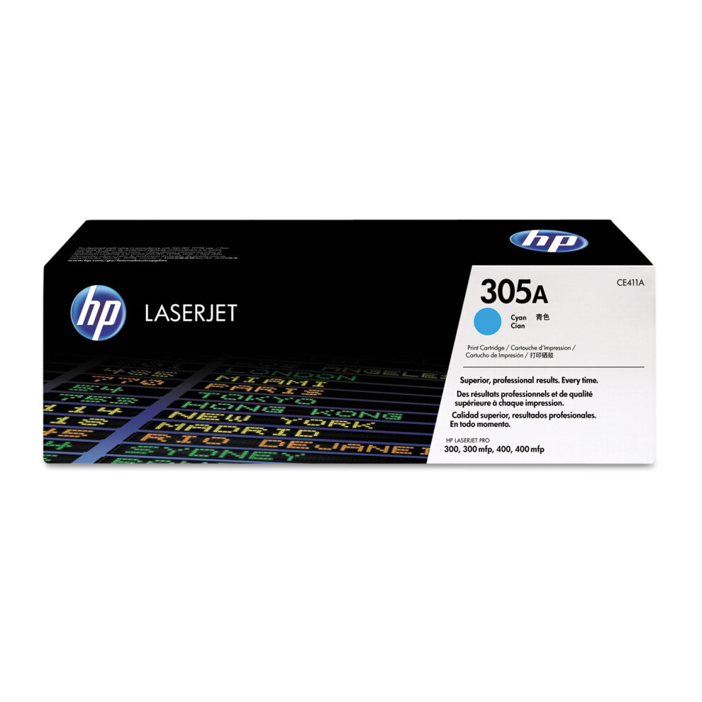 HP 305A Cyan Toner Cartridge | Works with HP LaserJet Pro 300 M351  HP