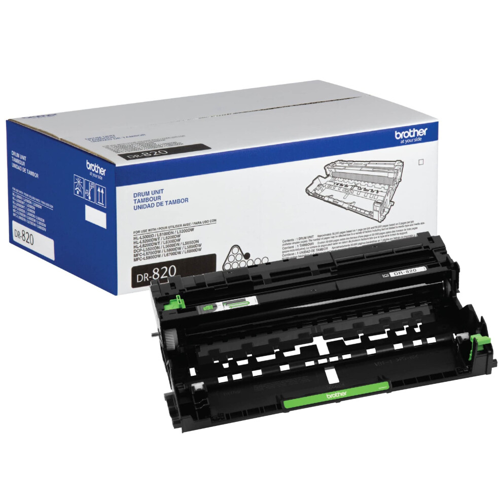 Brother DR-820 Genuine-Drum Unit  Seamless Integration  Yields Up to 3