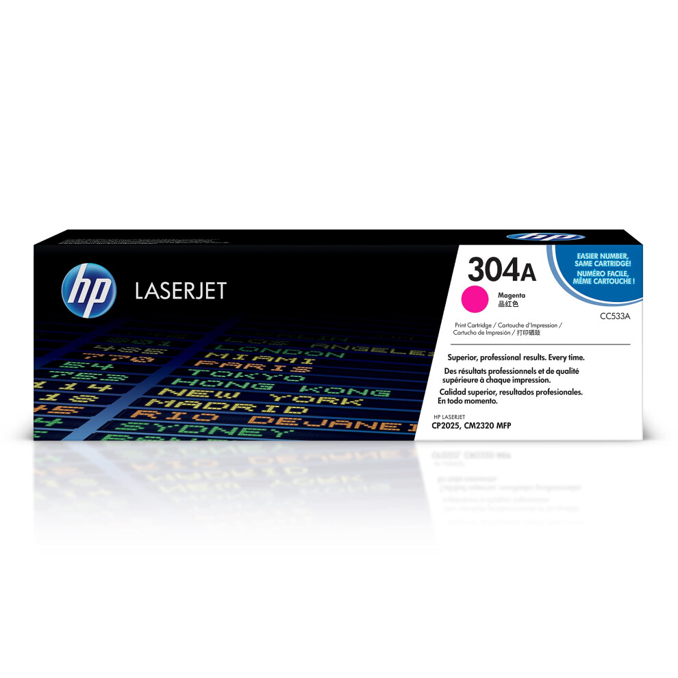 HP 304A Magenta Toner Cartridge | Works with HP Color LaserJet CM2320