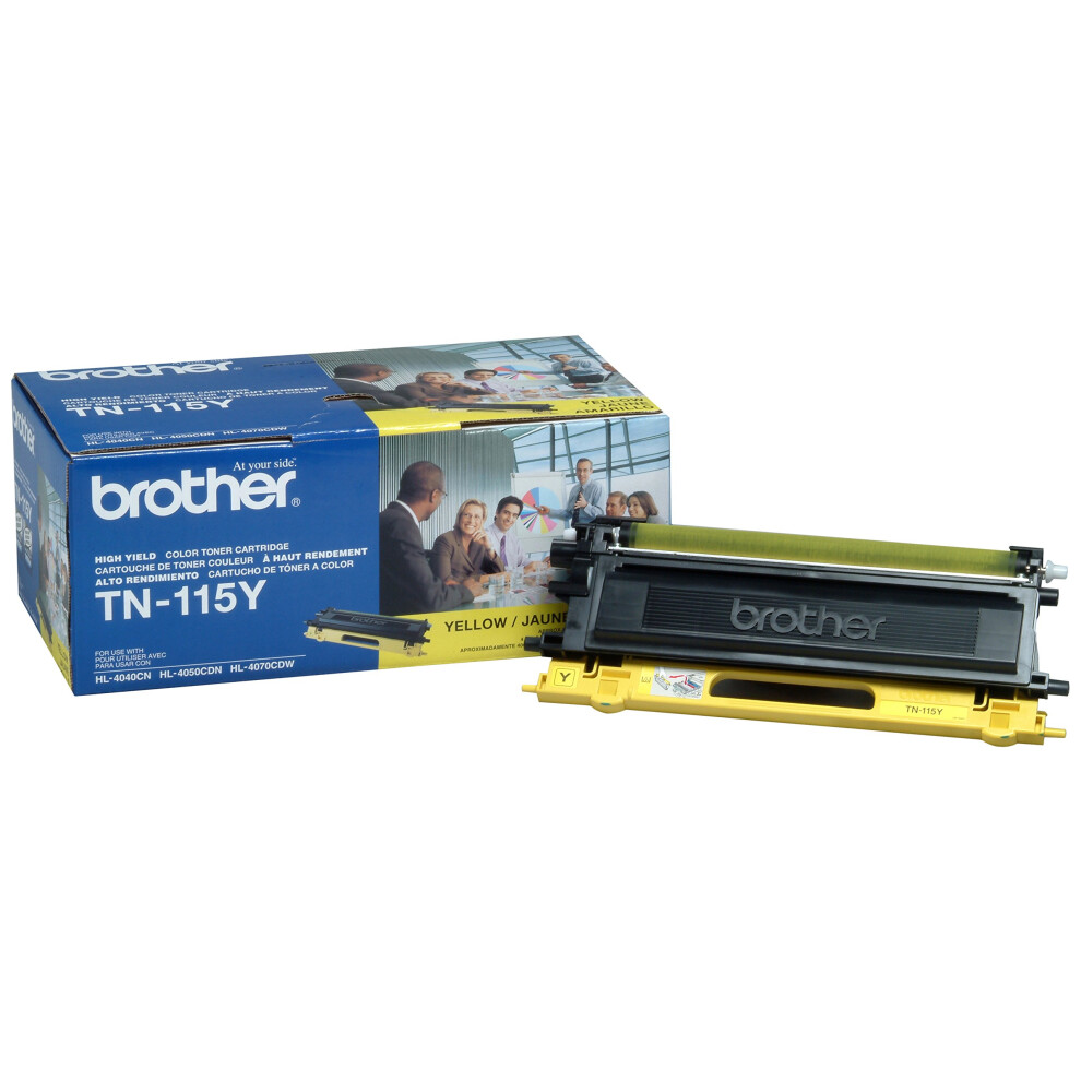 Brother TN115Y (Yellow) Toner Cartridge  High Yield: 4000 pages