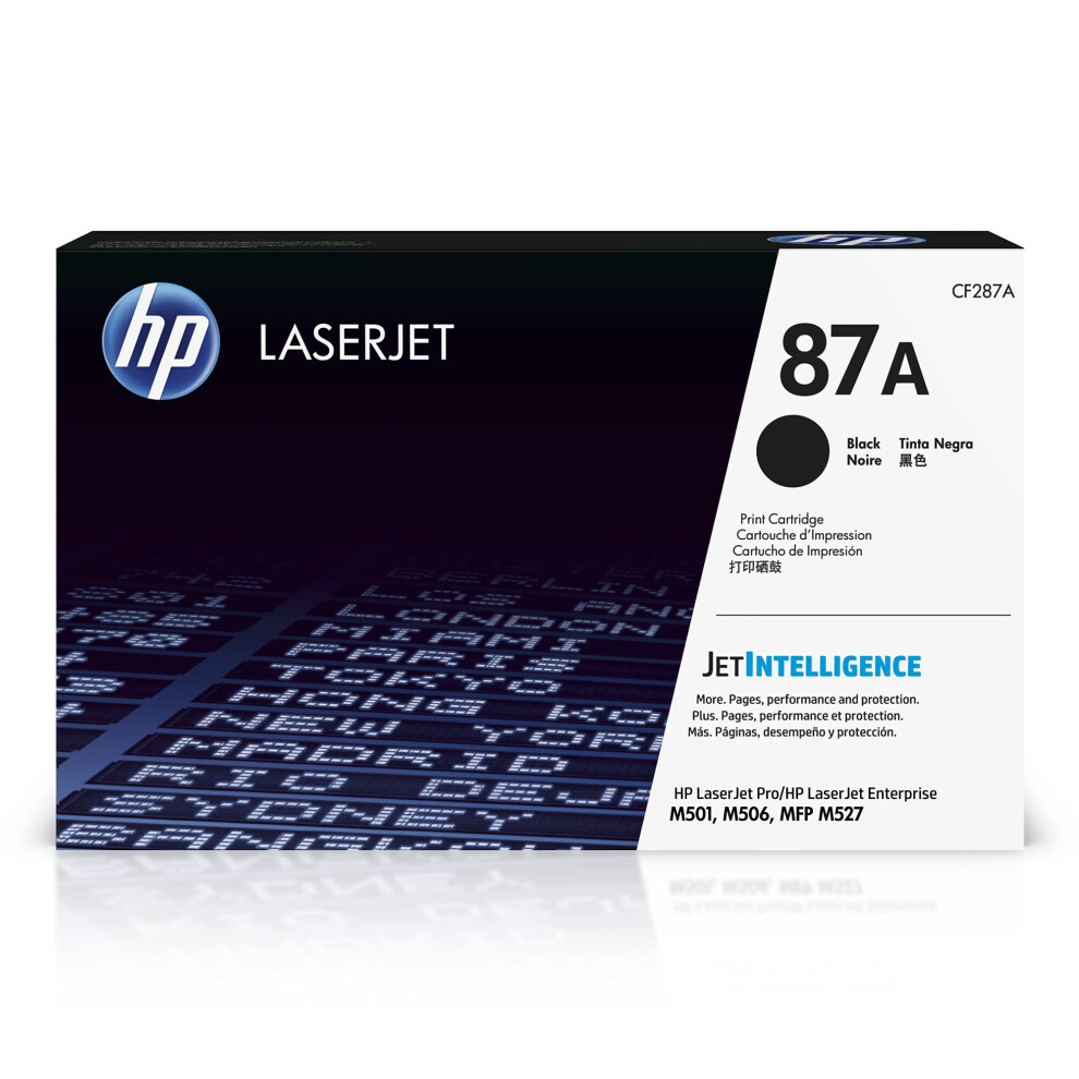 HP 87A Black Toner Cartridge | Works with HP LaserJet Enterprise M506