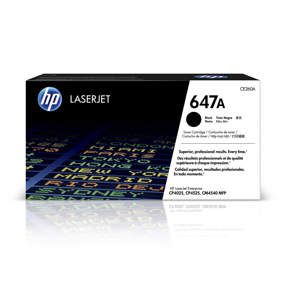 HP 647A Black Toner Cartridge | Works with HP Color LaserJet Enterpris