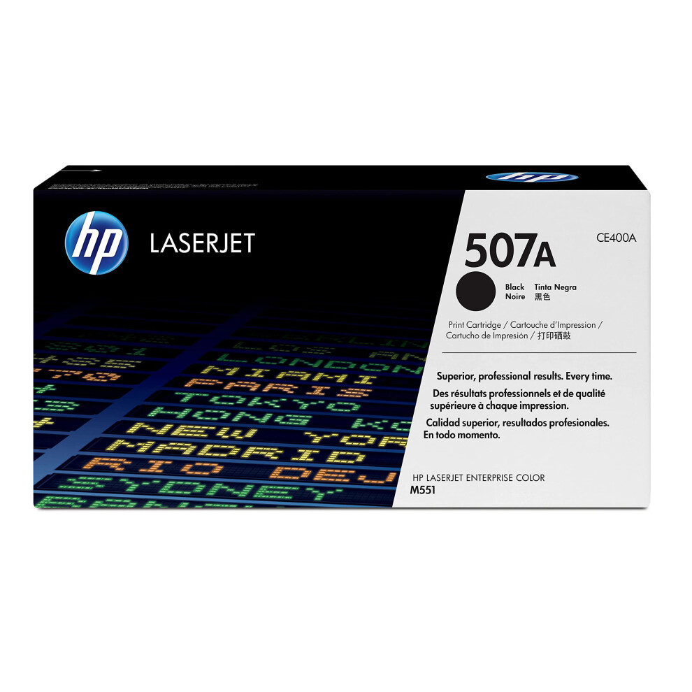 HP 507A Black Toner Cartridge | Works with HP LaserJet Enterprise 500