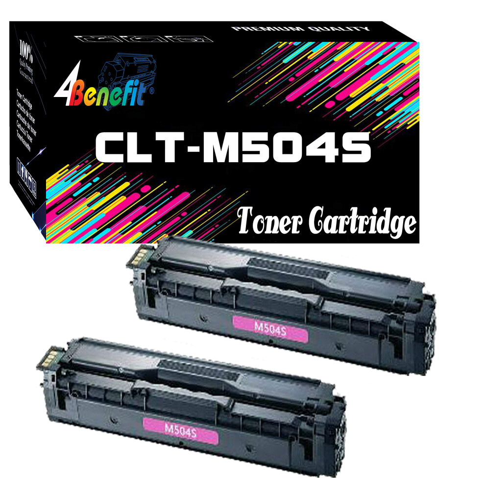 Dell (Set of 2  Magenta) 4Benefit Compatible Replacement CLT-504S Tone