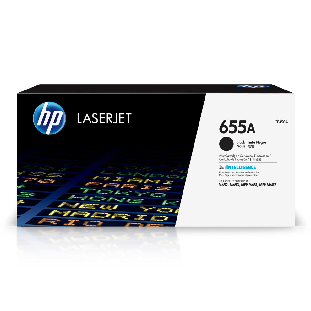 HP 655A Black Toner Cartridge | Works with HP Color LaserJet Enterpris