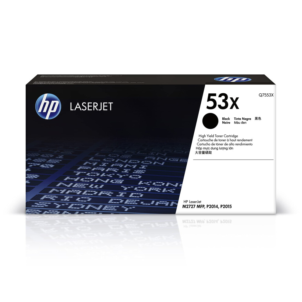 HP 53X Black High-yield Toner Cartridge | Works with HP LaserJet P2014