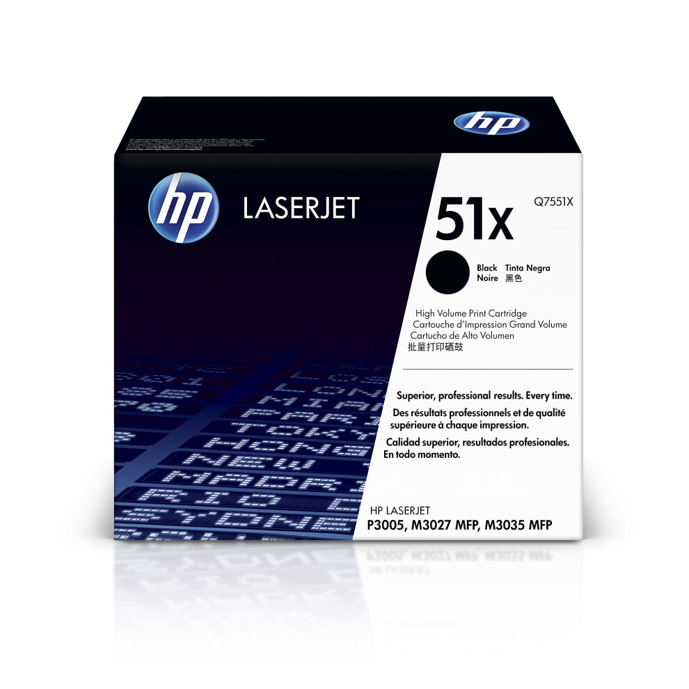 HP 51X Black High-yield Toner Cartridge | Works with HP LaserJet P3005