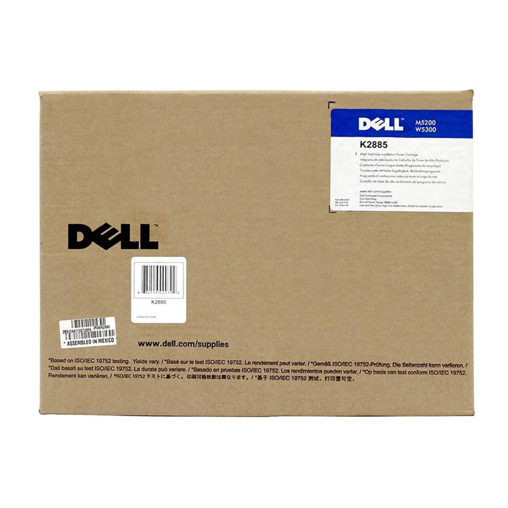 Dell K2885 Black Toner Cartridge W5300n Laser Printer