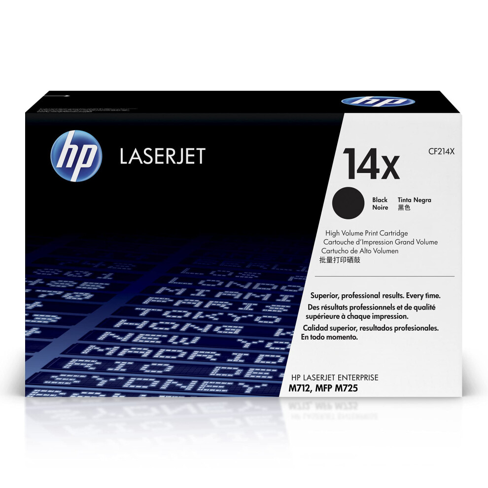 HP 14X Black High-yield Toner Cartridge | Works with HP LaserJet Enter