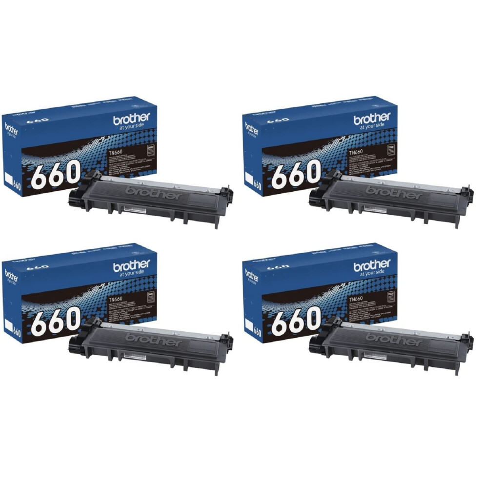 Brother Printer TN660 High Yield Toner 4-Pack