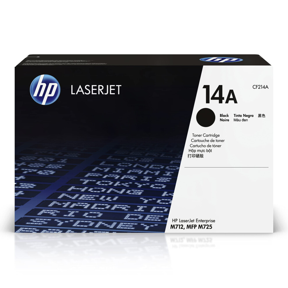 HP 14A Black Toner Cartridge | Works with HP LaserJet Enterprise M712