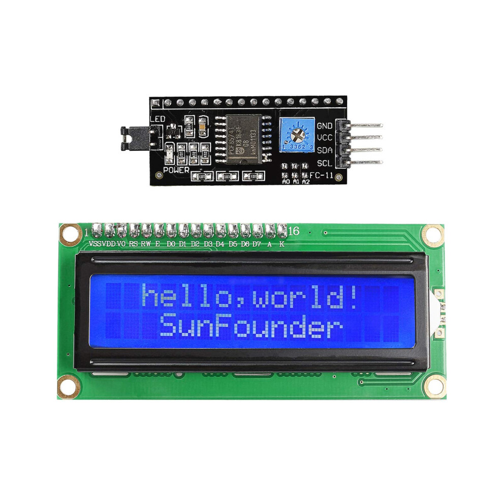 Sunfounder Iic I2c Twi 1602 Serial Lcd Module Display Compatible With 701715367685
