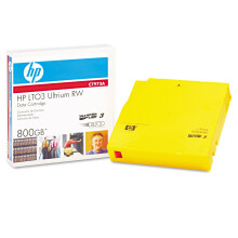 HP C7973A LTO3 Ultrium 800G 120 MB/sec Compressed Transfer Rate Ultrium RW Data Cartridge
