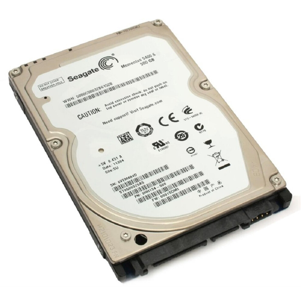 SEAGATE TECHNOLOGY ST500VT000 HDD MOB 500GB 5400RPM SATA 16MB AV 6.4MM