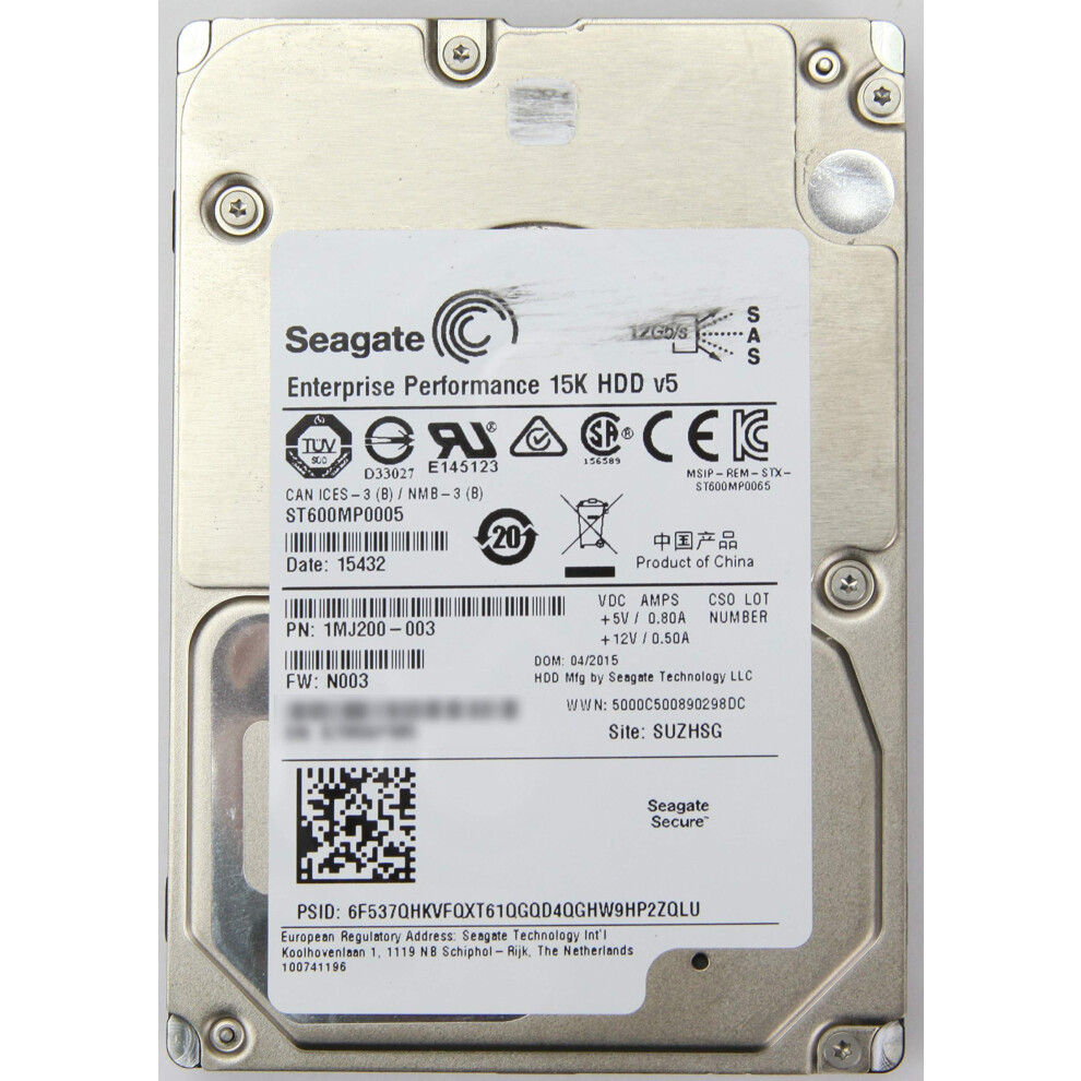 Seagate ST600MP0005 600 GB 2.5"" Internal Hard Drive