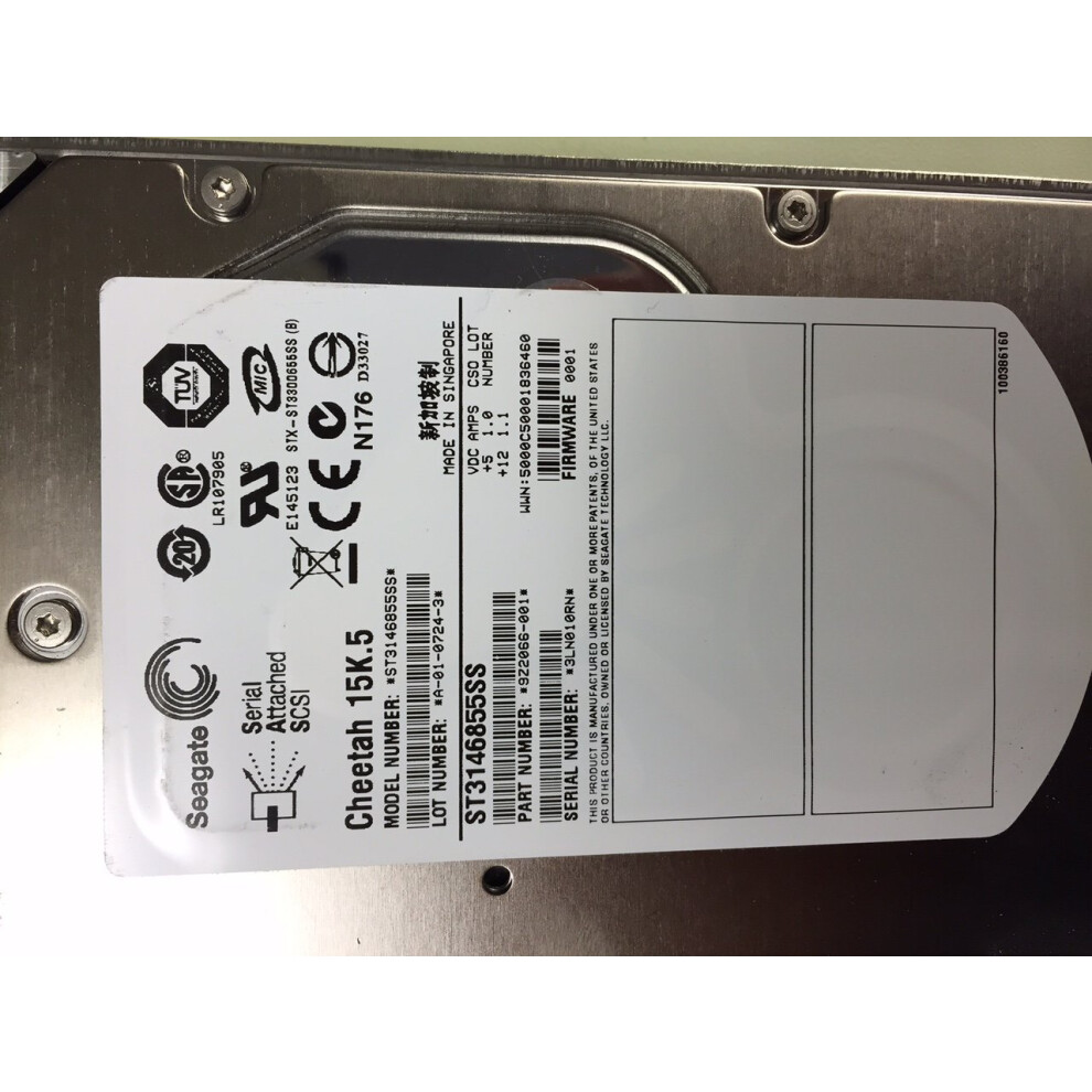 Seagate ST3146855SS 146Gb 15K Sas