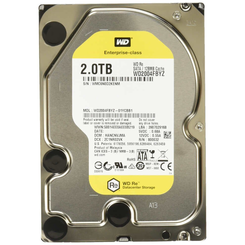 WD Re 2 sata_6_0_gb 128 MB Cache 3.5"" Internal Bare or OEM Drives WD2