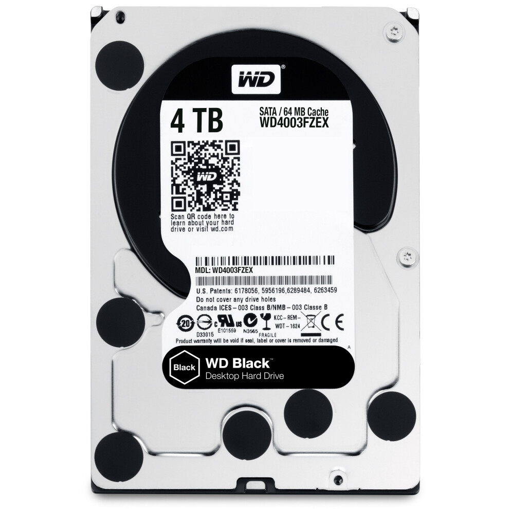 WD 4TB 7200 RPM SATA 6 Gb/s 64MB Cache  3.5-Inch Desktop Hard Disk Dri