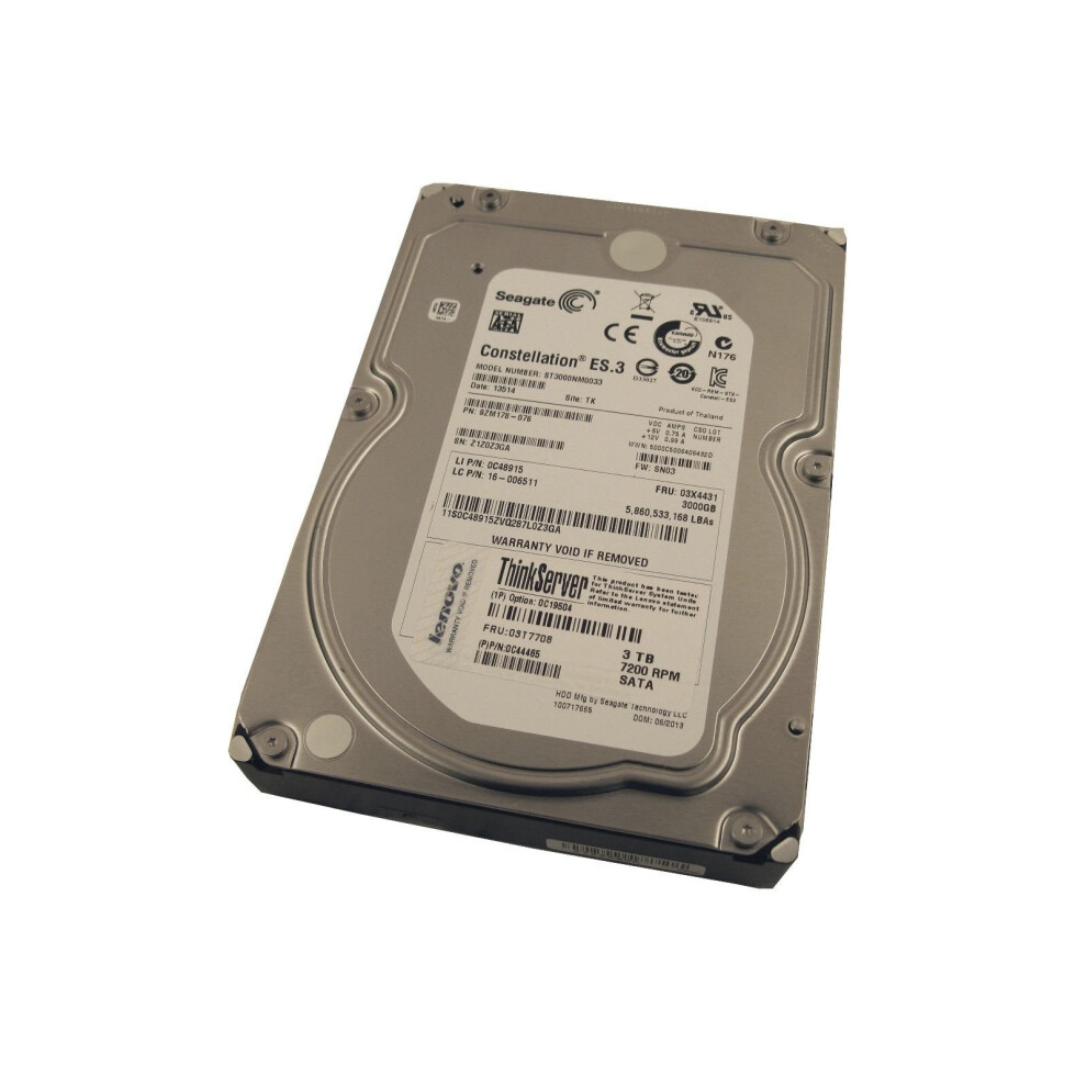 Seagate 3TB Enterprise Capacity HDD SATA 6Gb/s 128MB Cache 3.5-Inch In