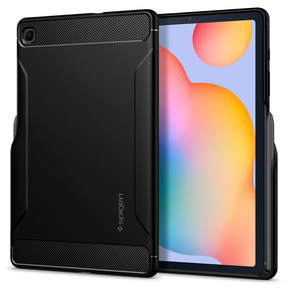 Spigen Rugged Armor Designed for Galaxy Tab S6 Lite Case with S Pen Ho