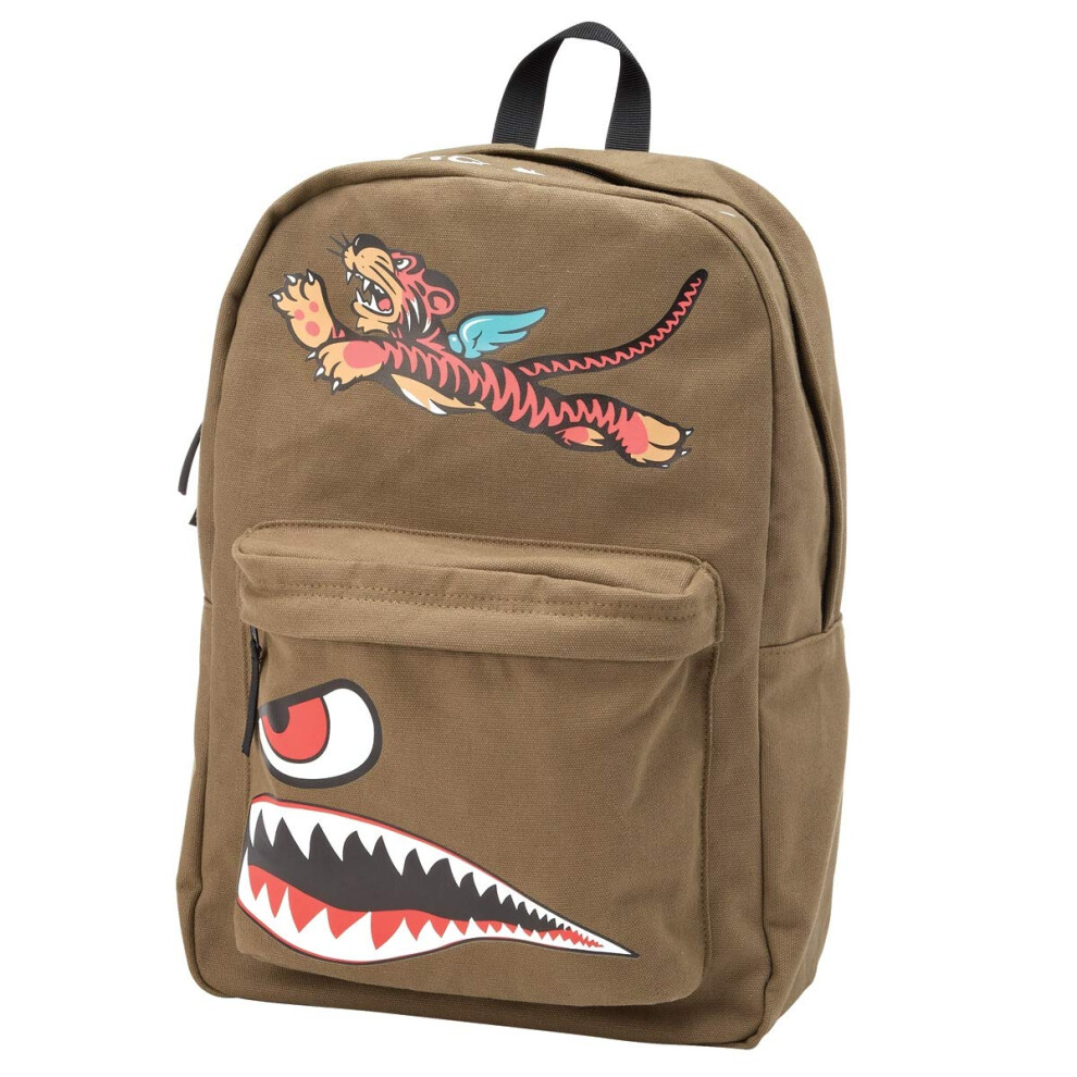 Classic Flying Tigers Canvas Backpack With Adjustable Shoulder Straps