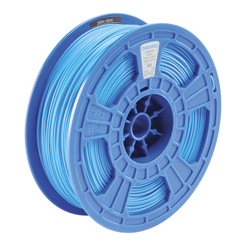 Dremel DigiLab PLA-BLU-01 3D Printer Filament  1.75 mm Diameter  0.75