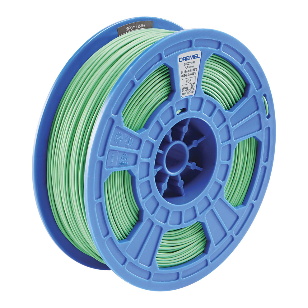 Dremel DigiLab PLA-GRE-01 3D Printer Filament  1.75 mm Diameter  0.75