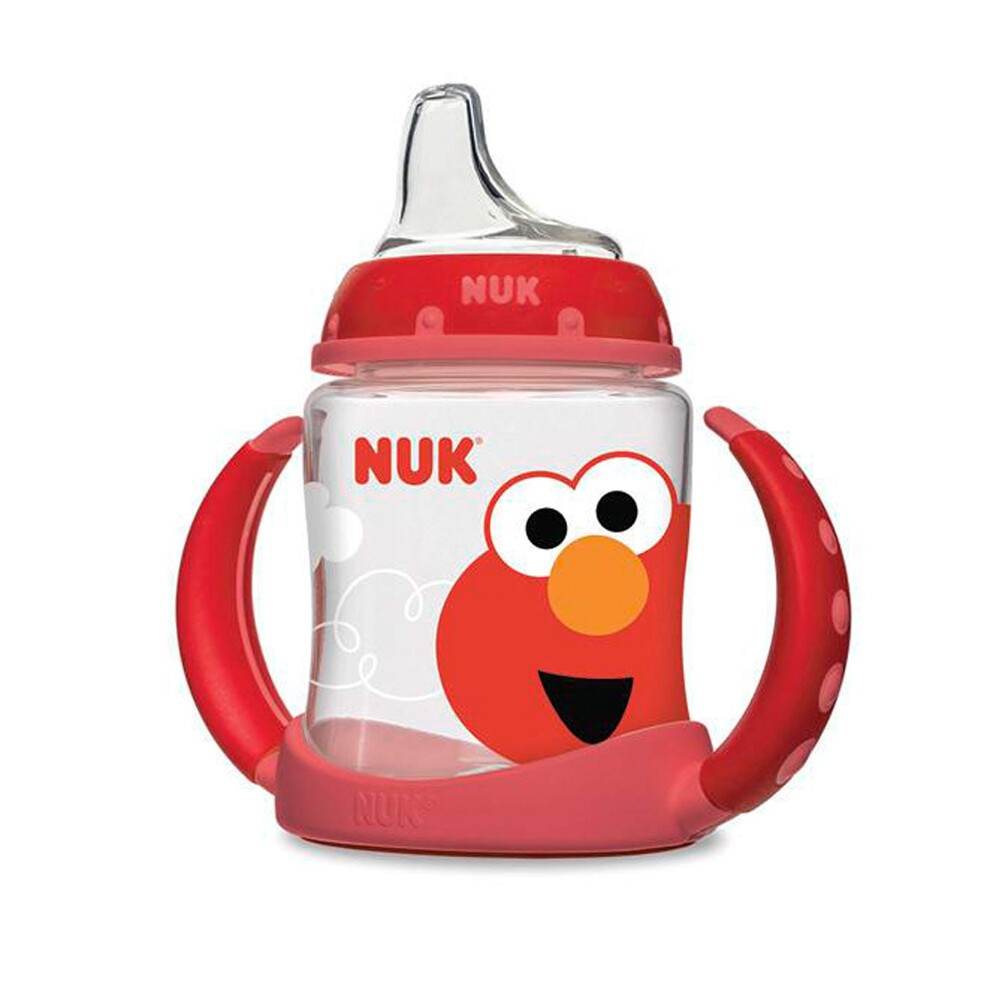 NUK Sesame Street Learner Cup  5 Ounce Elmo - BPA Free  Spill Proof Si