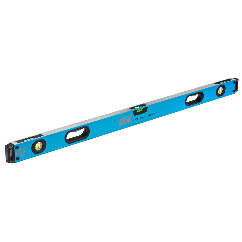 OX Tools 4ft Spirit Level Professional Box Beam Level with Rubber Grip