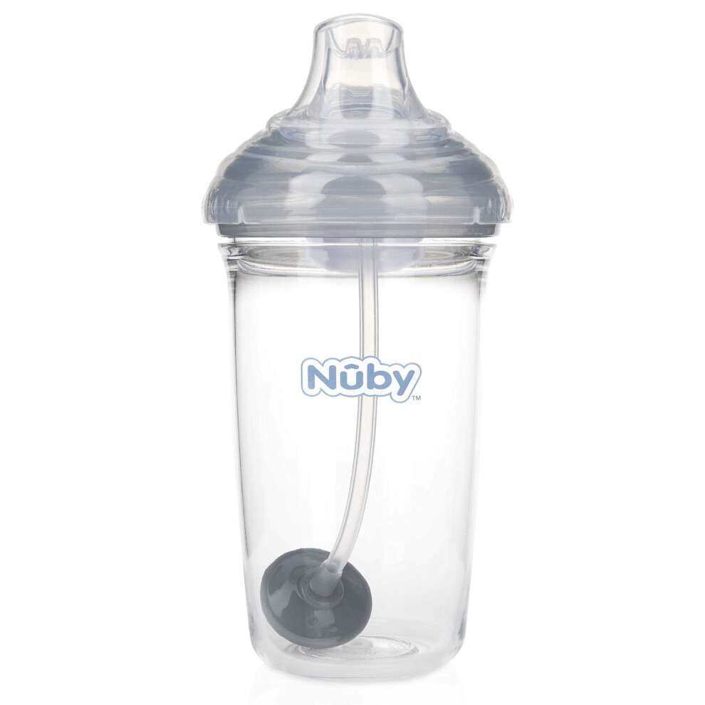 Nuby Tritan No-Spill Trainer Cup with Silicone Spout & 360 Weighted St