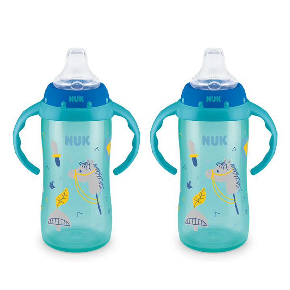 NUK Learner Cup  10 oz  2 Pack  8+ Months - BPA Free  Spill Proof Sipp