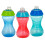 Nuby Nuby Clik-It Sippy Cup No-Spill Soft Spout Facile Grip per Bambini - 3 Pezzi (10 Oz) 1