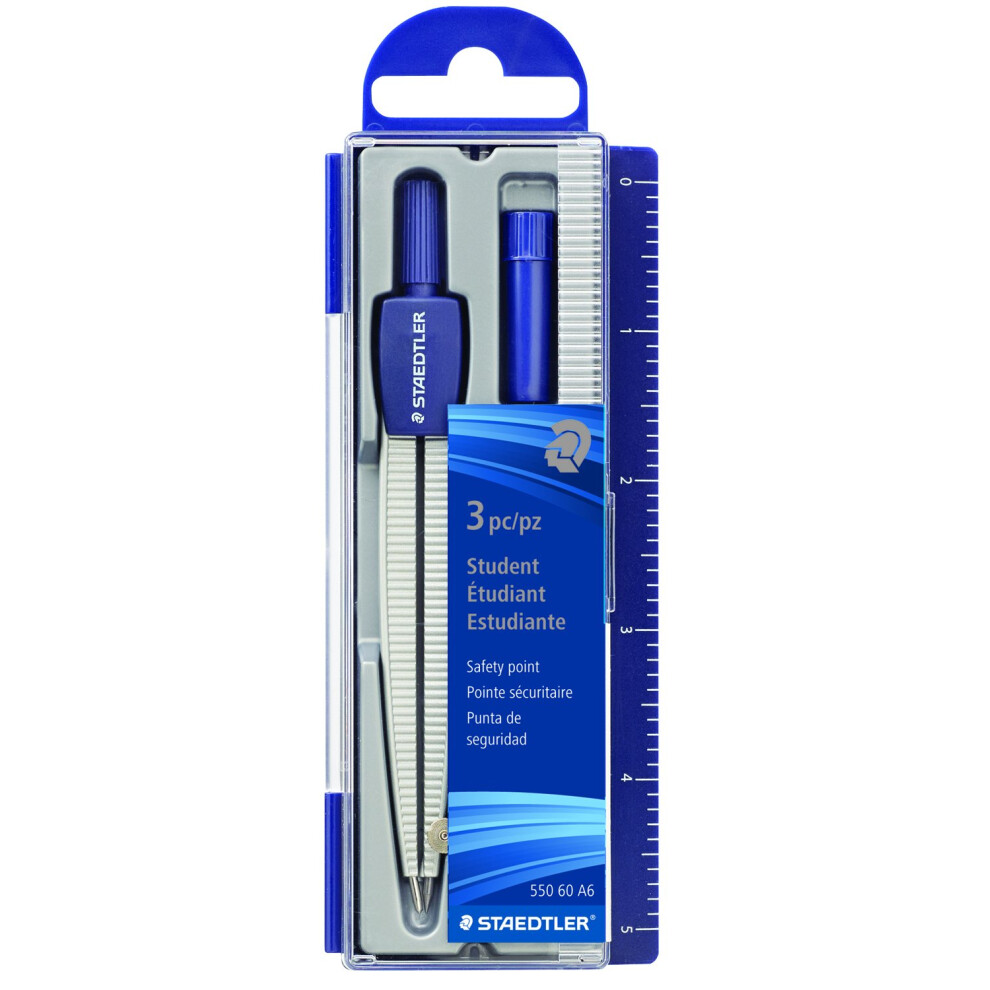 Staedtler Metal Geometrical Compass  Lead Box and Storage Case with Me