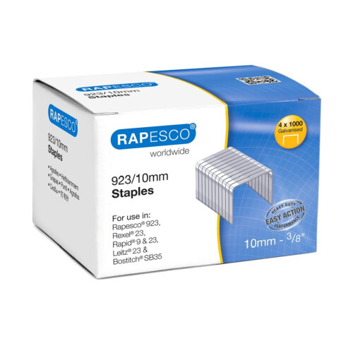 Rapesco Staples - 3/8""  Box 4000 (S92310Z3)