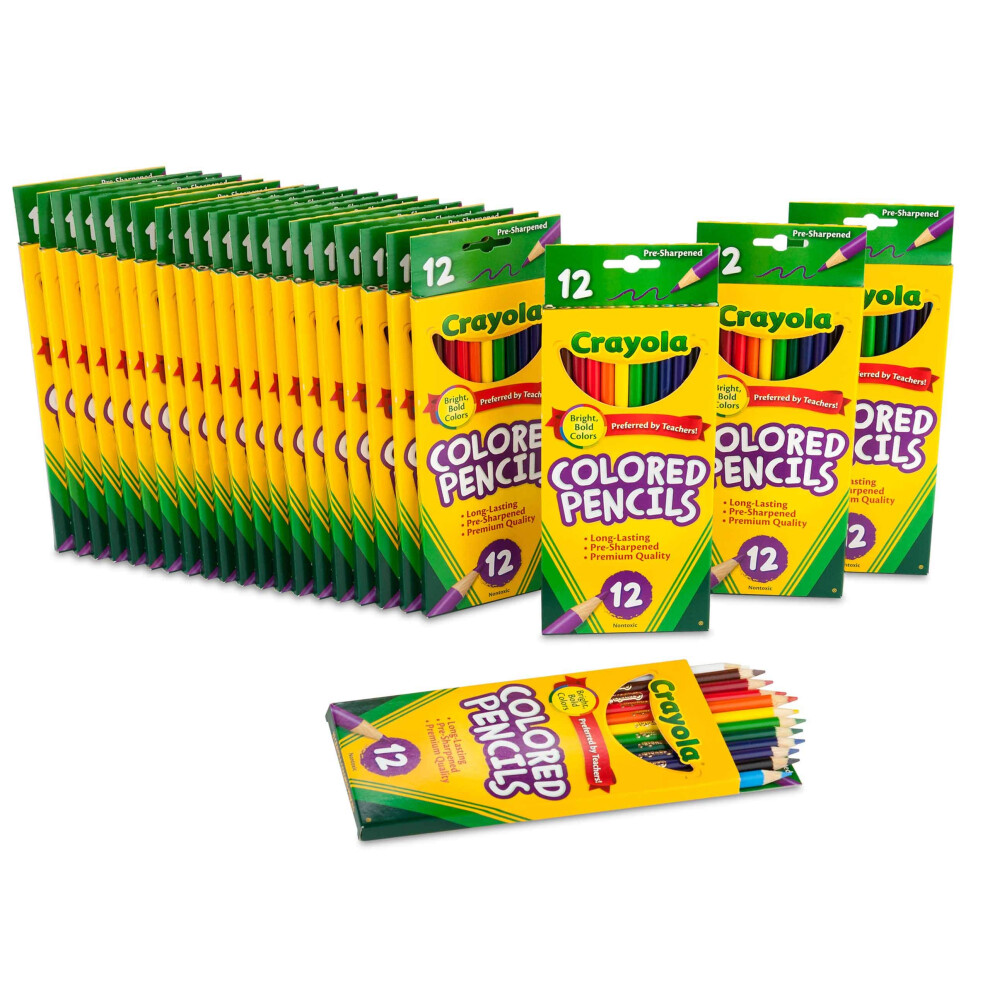 Crayola Bulk Colored Pencils for Kids (24pk)  Bulk School Supplies For