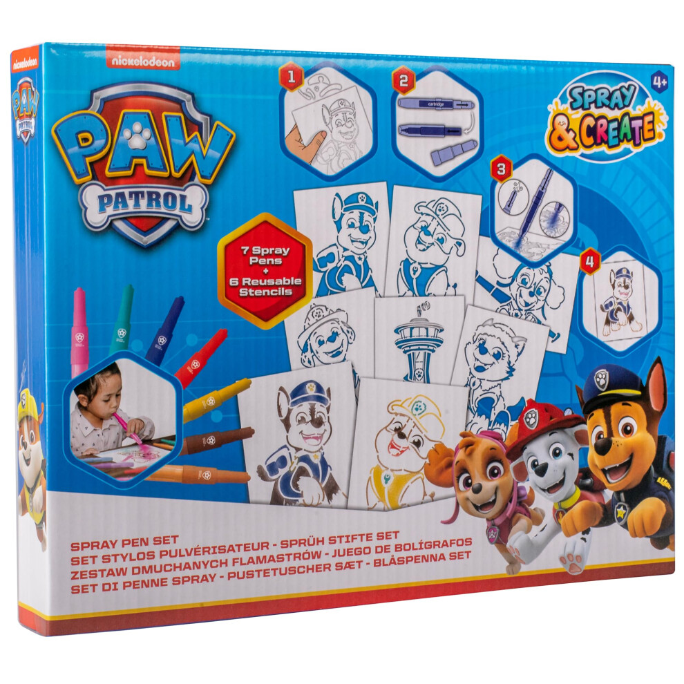 Paw Patrol - Spray Pen Set - Spray Pen Set - Colouring Pens for Childr