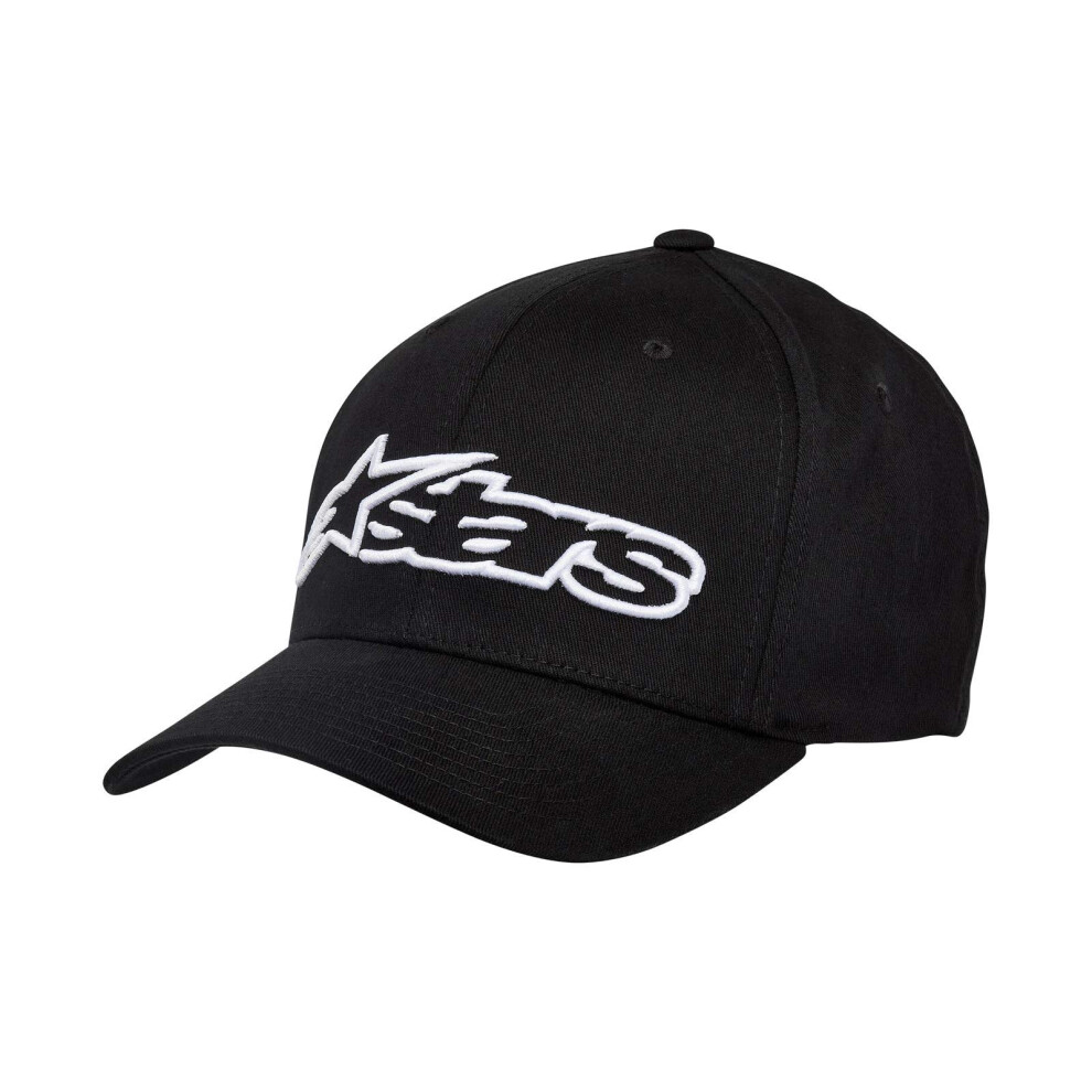 Visière incurvée Alpinestars pour homme, couronne structurée, dos flexible, broderie 3D