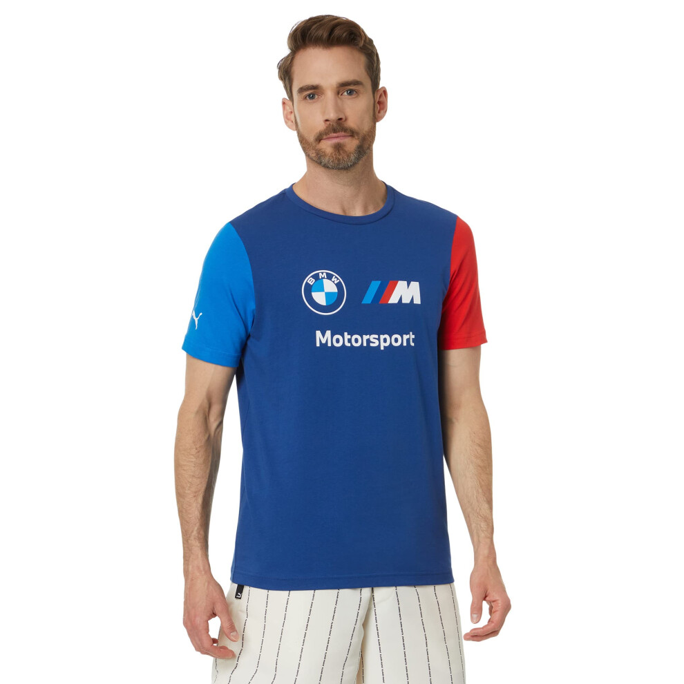 PUMA Men's BMW M Motorsport Essentials Logo Tee  Pro Blue-M Color  XX-