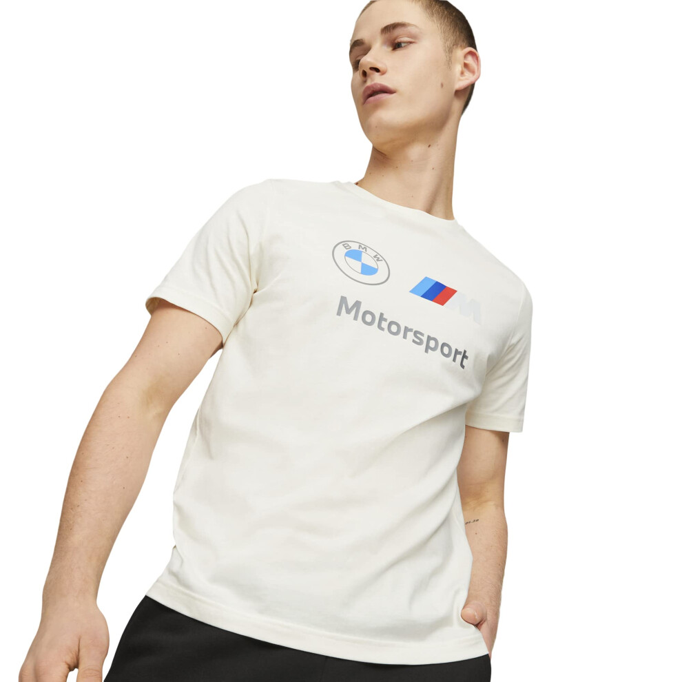 PUMA Men's BMW M Motorsport Essentials Logo Tee  Pristine 23  XX-Large