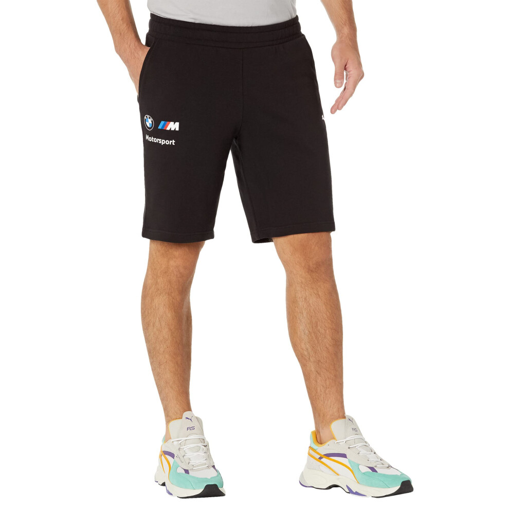 PUMA Men's BMW M Motorsport Essentials Shorts  Black  Small