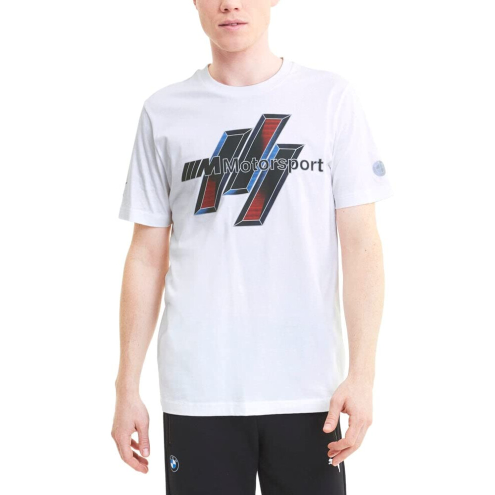 Formula 1 BMW Motorsport Men's Life Graphic Tee  Puma White  L