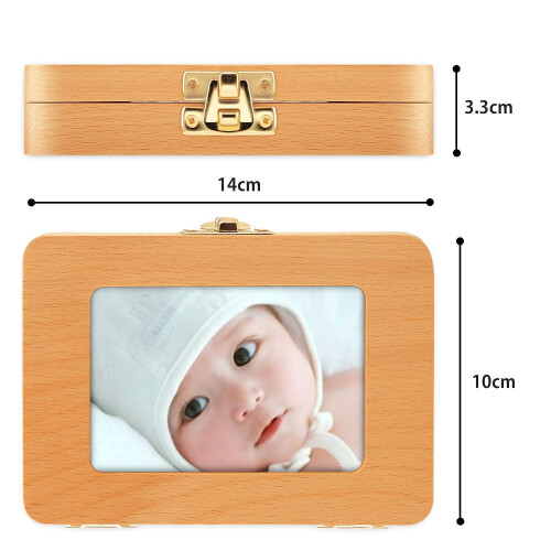 Esweny Baby Tooth Box Solid Wood Teeth Boxes Teeth Storage Box Baby Sa 1