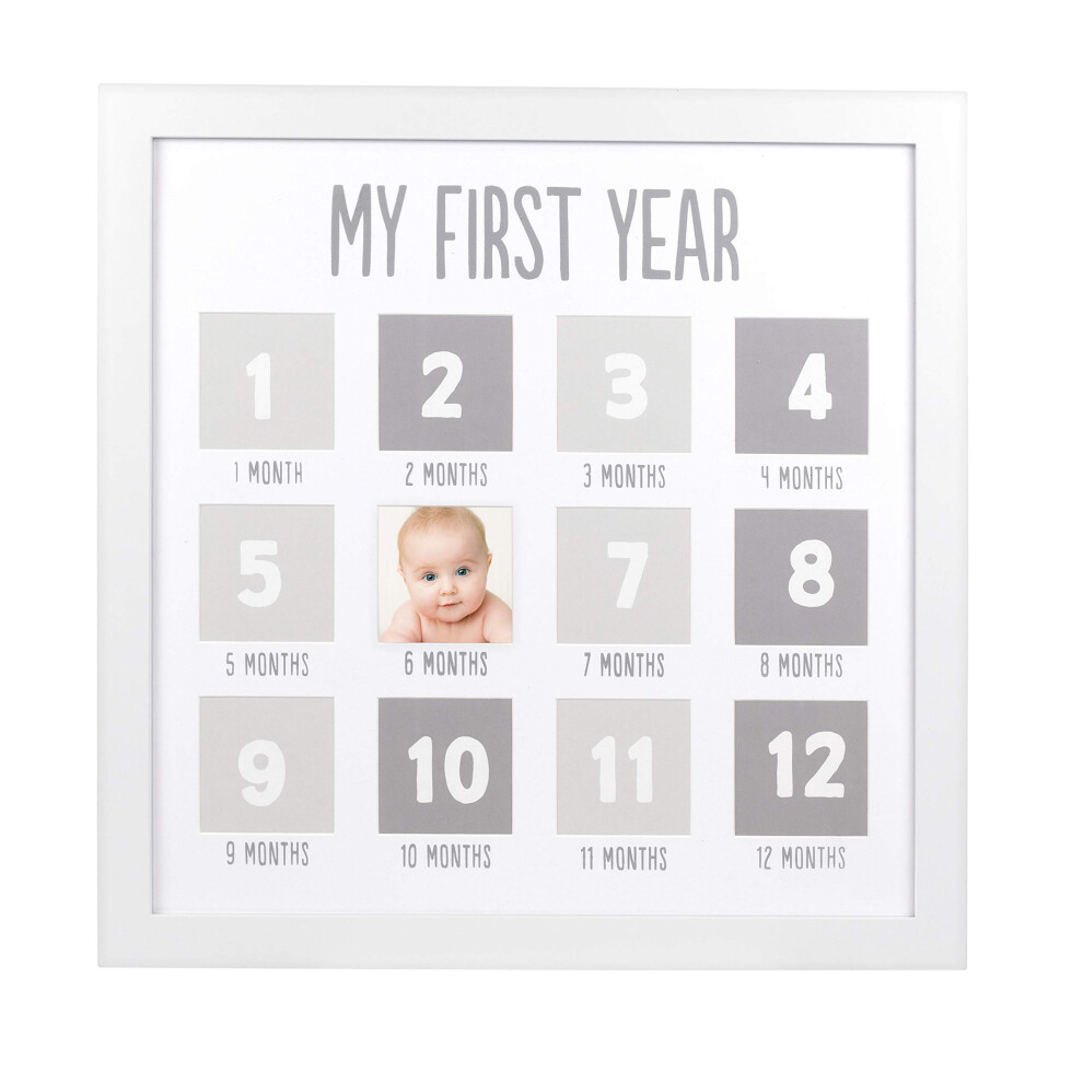 My First Year Photo Moments Baby Keepsake Picture Frame Baby Pearhead