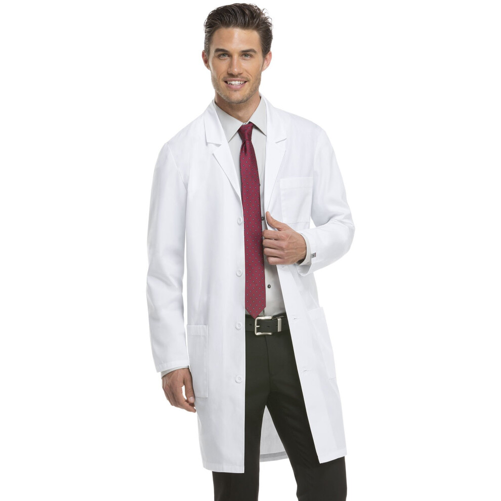 Dickies Plus Size Everyday Unisex 40 Inch Lab Coat  White  XXXX-Large